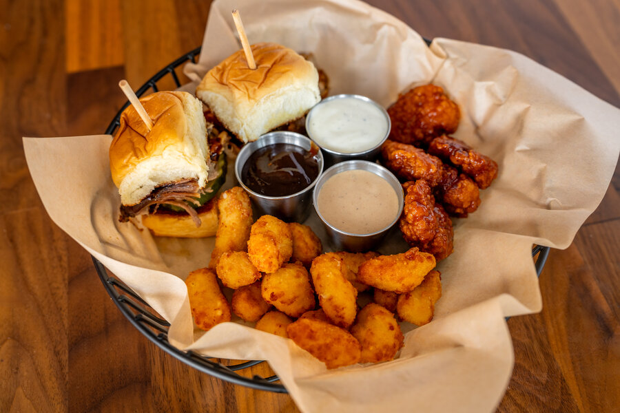 pork sliders, cheese curds, boneless wings.jpg 1